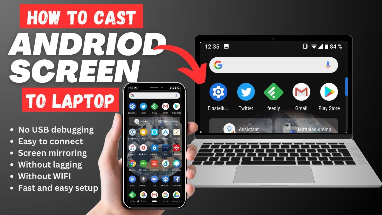 Cast Android Screen on PC Like a PRO || How to Mirror Mobile Screen to Laptop.