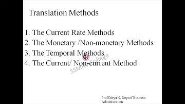 International Finance - Translation Exposure