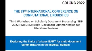 Exploring the limits of a base BART for multi-document summarization in the medical domain