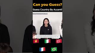 Guess nationality by accent! Can you guess? / Check Answer in below video!