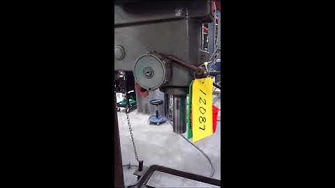 12087 Clausing 20” Drill Press, Model 2277, www.vanderzielmachinery.com