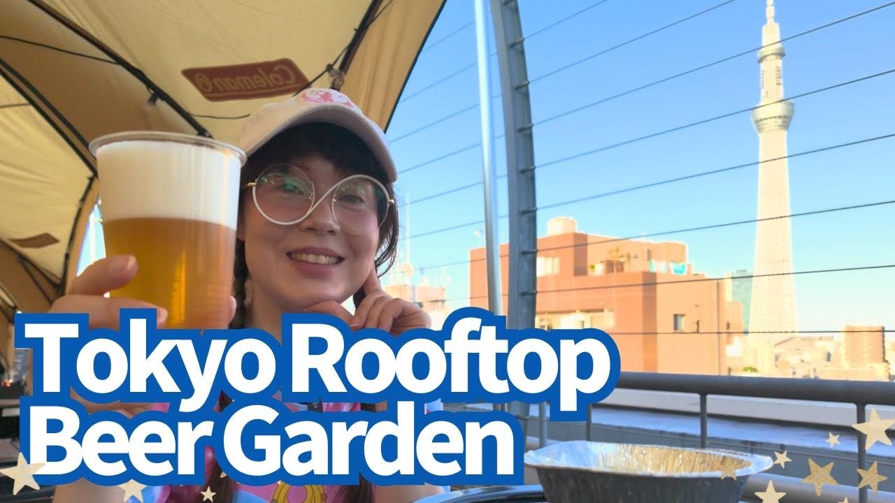 DISCOVER Tokyo's HIDDEN Rooftop Beer Garden Oasis!
