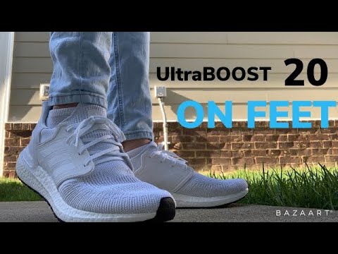 adidas ultra boost white on foot