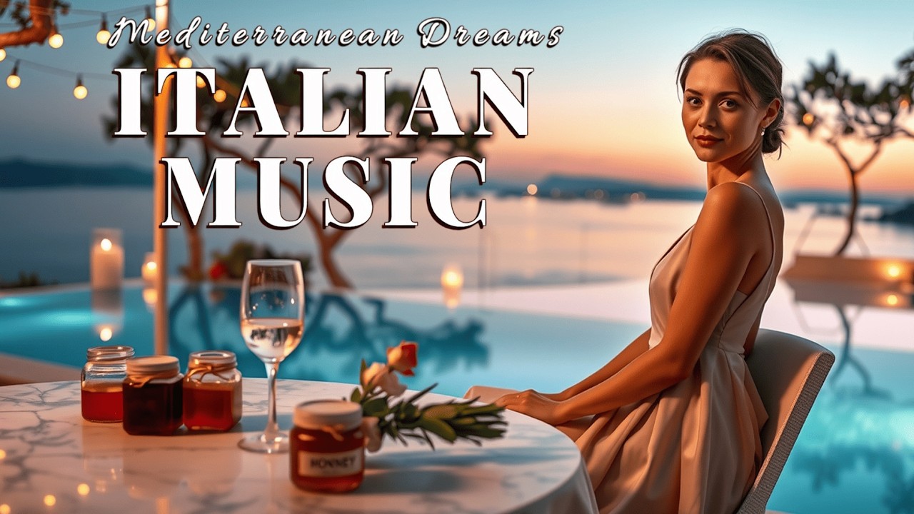 Mediterranean Sunset Lounge & Italian Coast 🌅🌊 Golden Seaside Views & Calm Relaxing Music