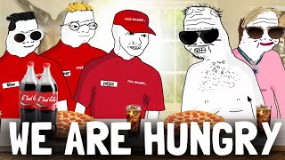 WOJAK DOOMER INVITES HIS FRIENDS OVER FOR DINNER