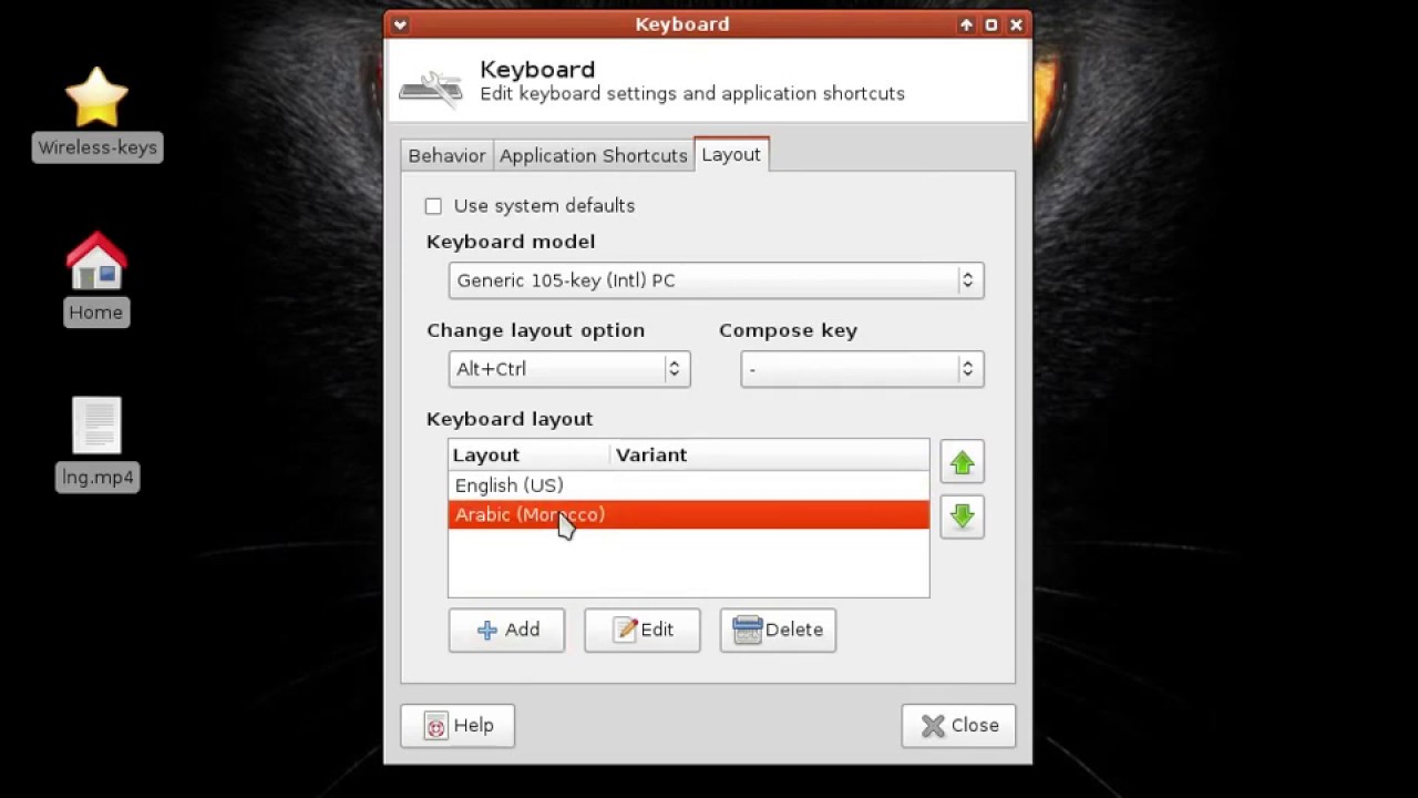 how to change keyboard Language [WIFISLAX] mode Xfce 2nd Way YouTube