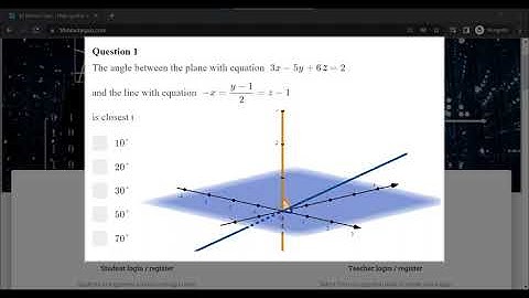 Angle Between a Line and a Plane