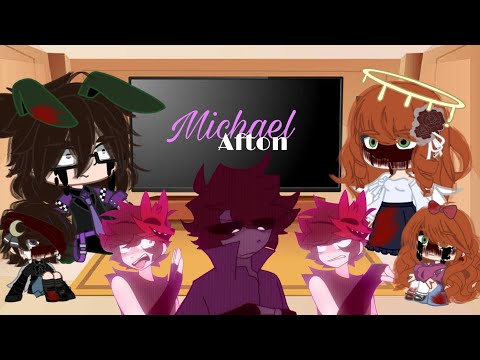 Aftons react to Michael Afton /Fnaf/1/?/ gacha club/ kAřL_GlītČh