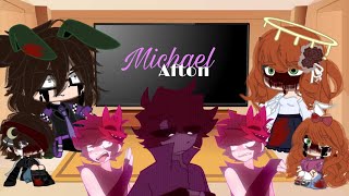 Aftons react to Michael Afton /Fnaf/1/?/ gacha club/ kAřL_GlītČh