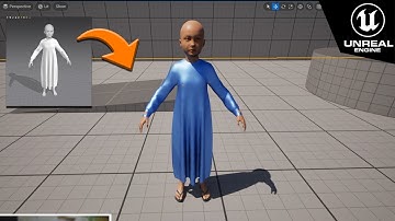 UE5 Cloth Simulation Tutorial | chaos unreal #2