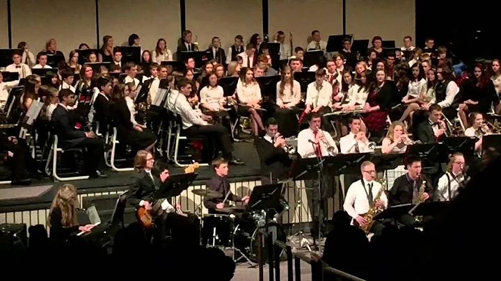 Camas high school jazz band 1 Christmas 2015 concert