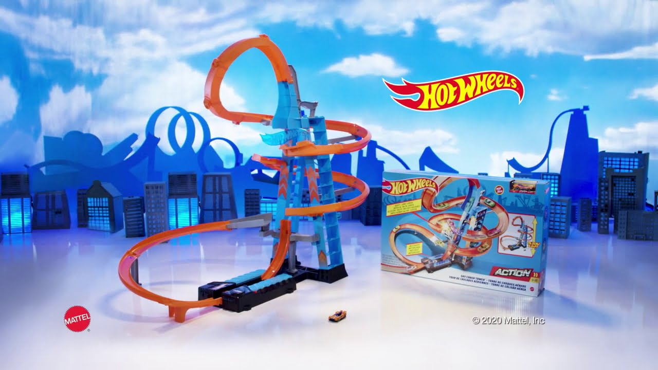 Hot Wheels® Sky Crash Tower™ Track Set YouTube