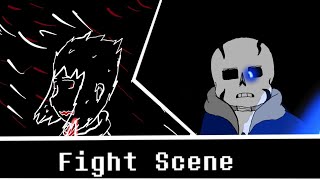 Chara vs Sans : Ashtale animated fight scene