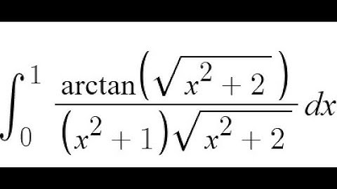 Feynman integration example  23 - Ahmed’s Integral