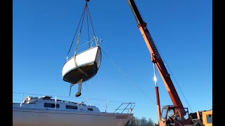 видео: Поднимаем яхту на берег на зимнее хранение картинка: Поднимаем яхту на берег на зимнее хранение