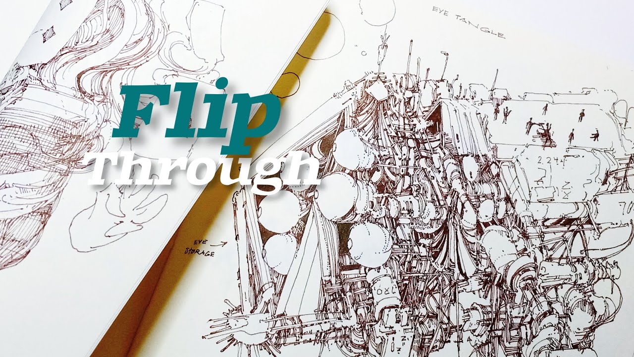Flipping Through My Sketchbook Before I pass Out - YouTube