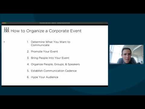 How to Plan, Organize, and Host Corporate Events