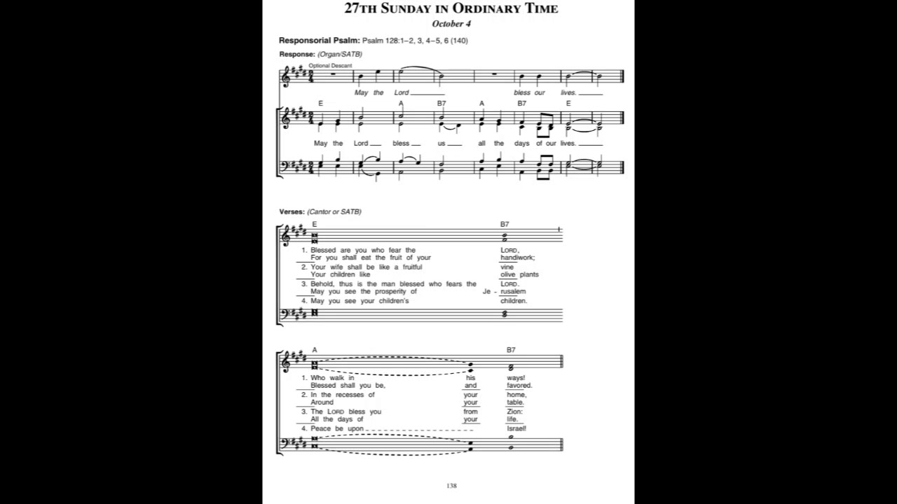 Download Respond and Acclaim 27th Sunday in Ordinary Time Year B Responsorial Psalm Medium
