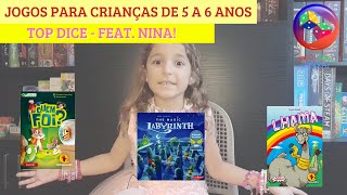 Top Dice - Jogos para Crianças de 5 a 6 anos - Feat. Nina 