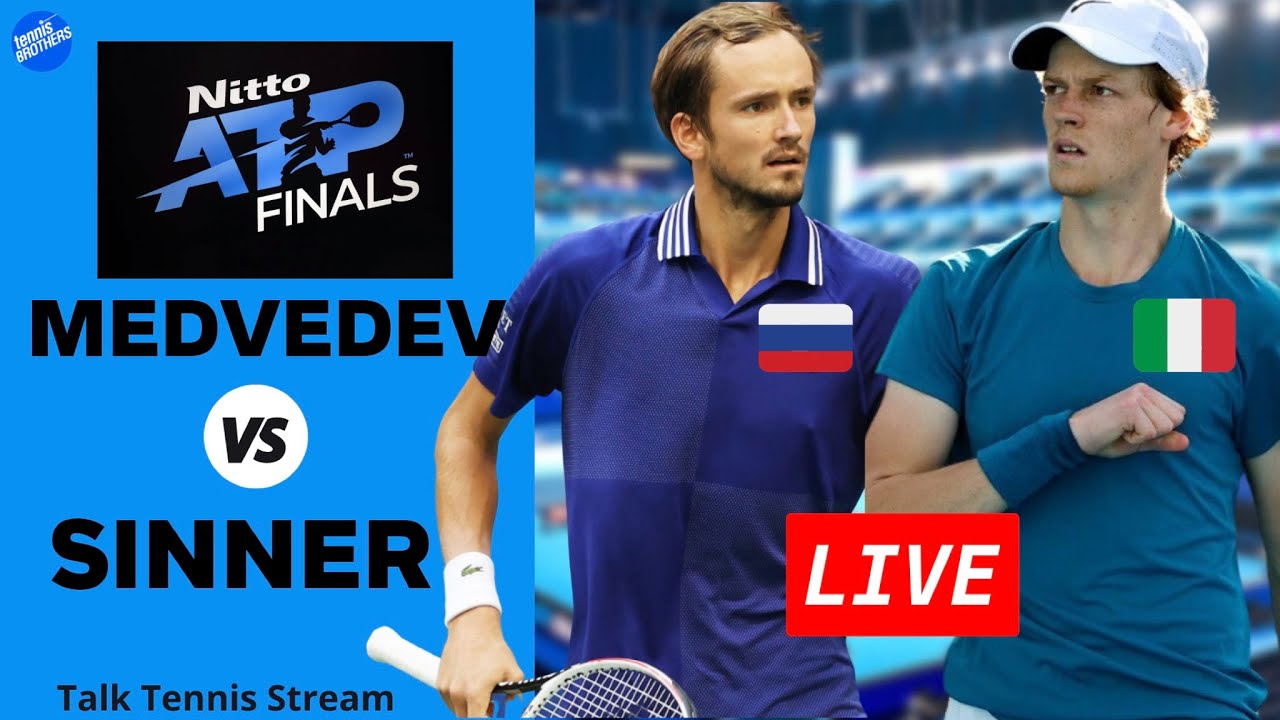 Medvedev vs Sinner - ATP Tennis Finals 2021 LIVE Tennis Play-by-Play Stream