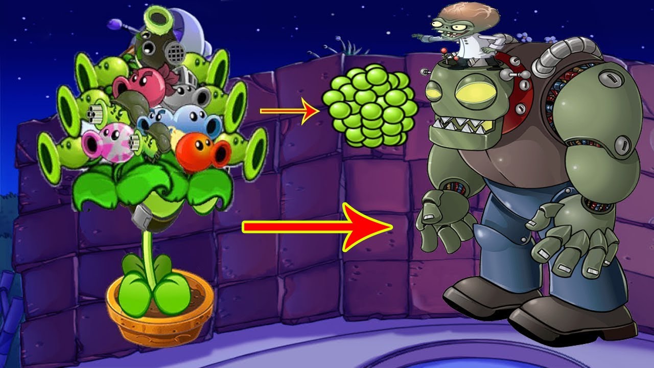 Plants vs Zombies Batllez - All Pea PvZ vs Dr. Zomboss Fight - YouTube