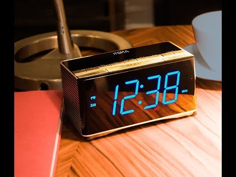 iTOMA Bluetooth Speakers with Alarm Clock Radio