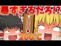 【茶番】200℃の部屋で霊夢と魔理沙が我慢勝負！？【ゆっくり】