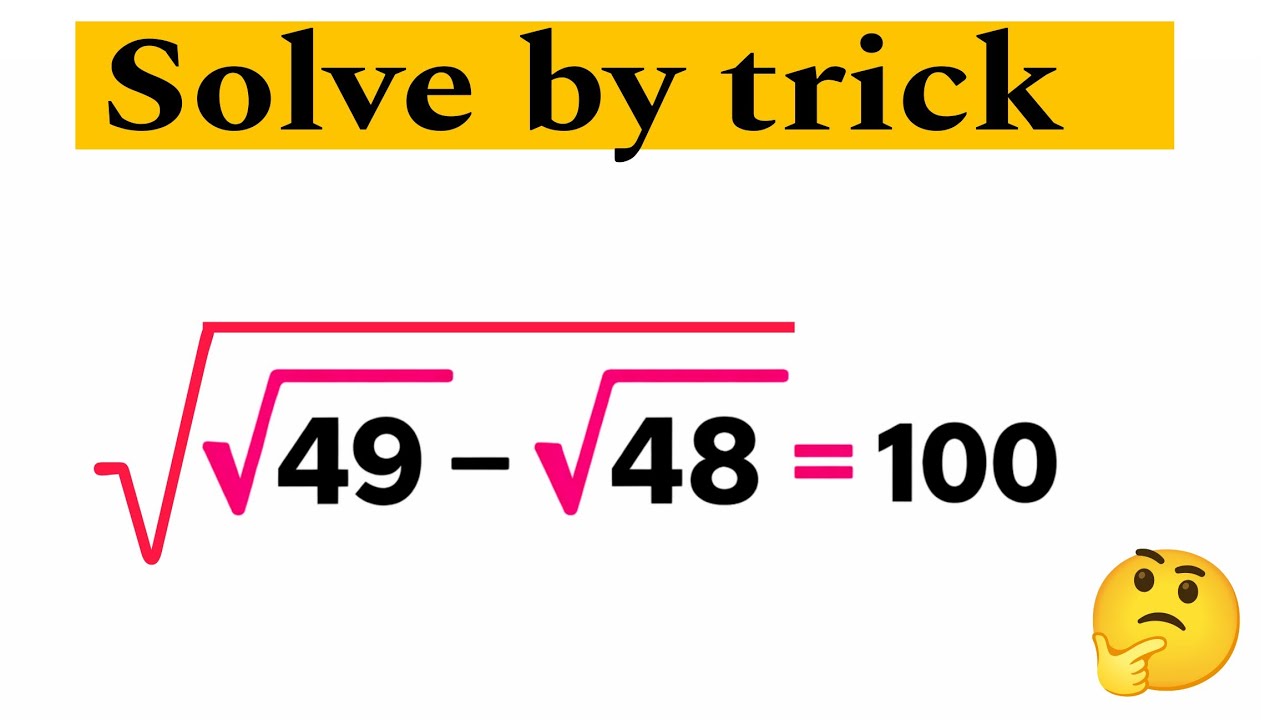 Square Root Math Problem Plus Nice square root problem | Math Olympiad question | square root problem ...