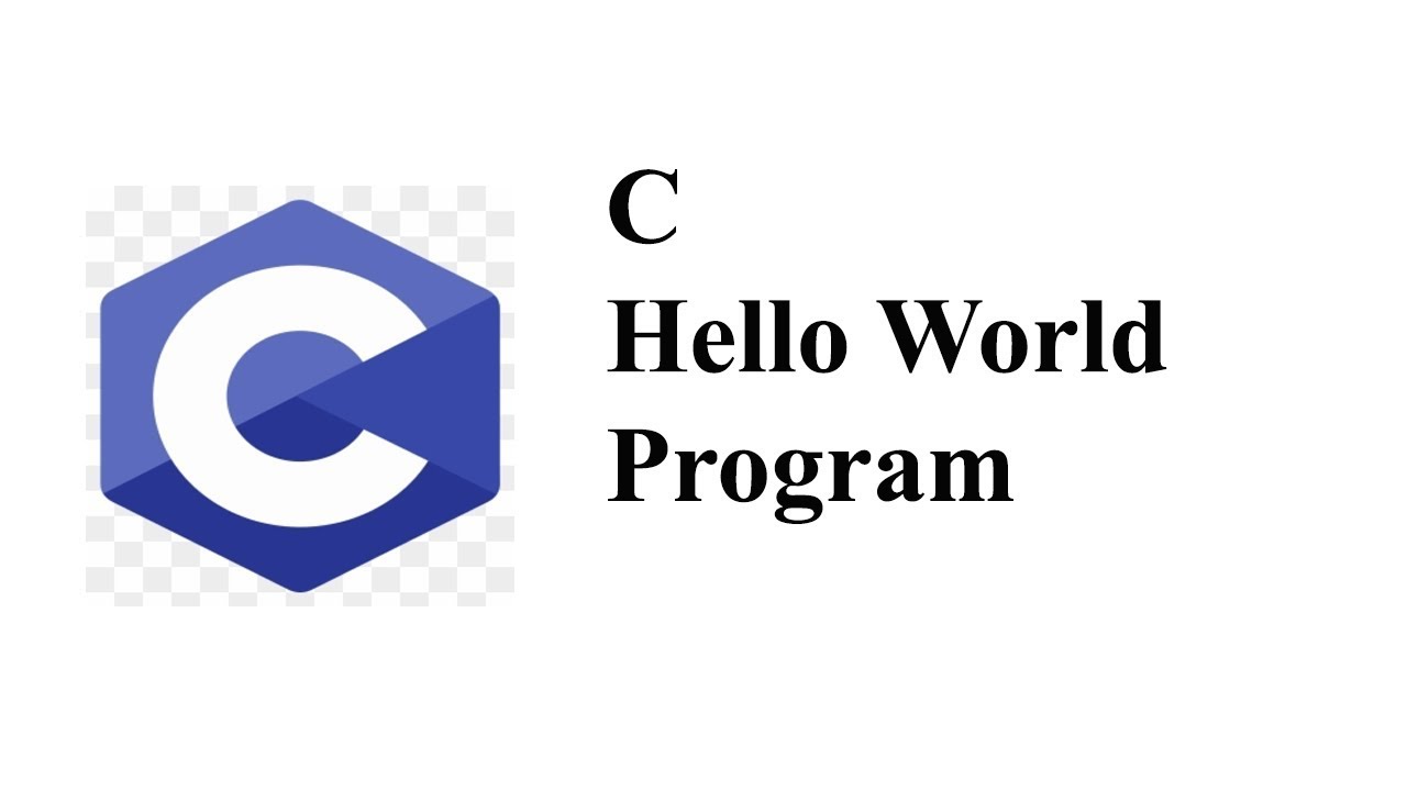 C Hello World Program - YouTube