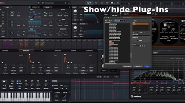 Cubase Show or Hide Multiple Plugin Windows with a custom key command