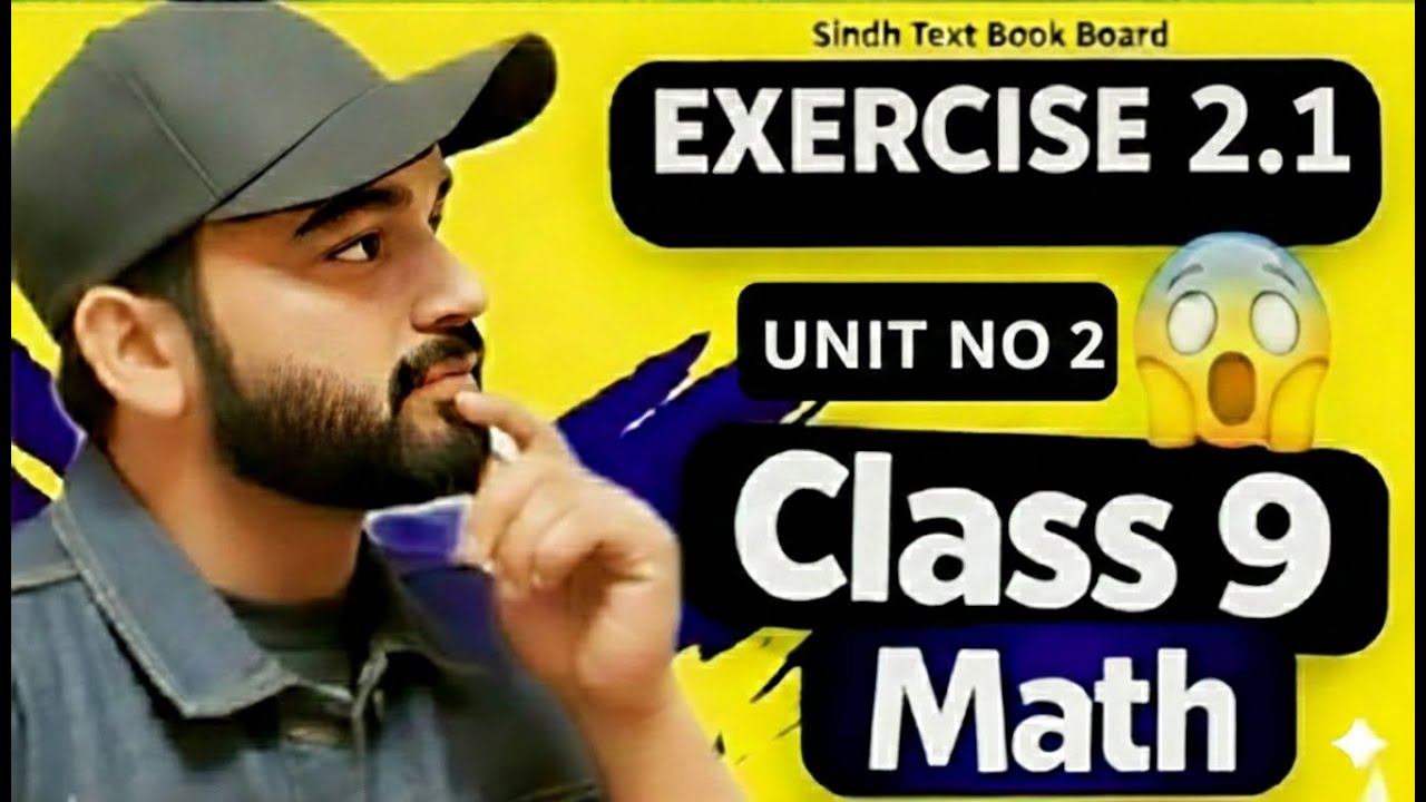 Class 9 Math Chapter 2 Exercise 2.1 Sindh Board Karachi Board Full Easy Solution in Urdu 1080p