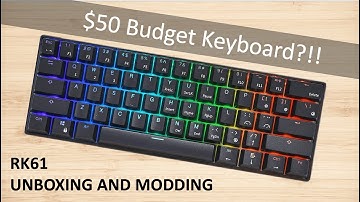 This Keyboard is only $50!! | RK61 Royal Kludge | Unboxing and Modding