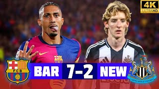 FC Barcelona Destroyed Newcastle United & Makes History - Barcelona 7-2 Newcastle 1080p