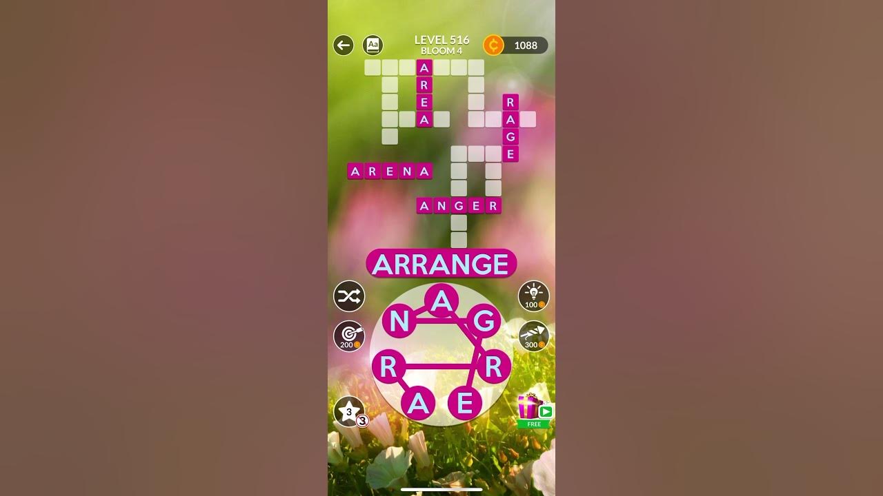 WORDSCAPES ANSWERS LEVEL 516 - YouTube