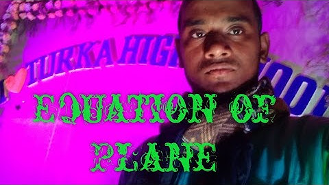 Equation of Plane passing through three distinct Collinear points...