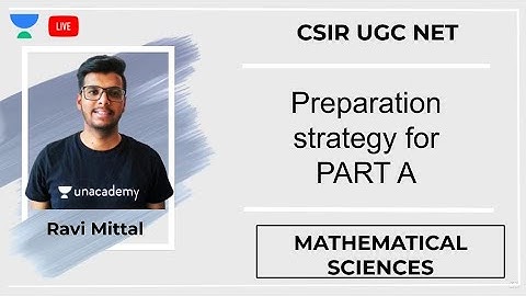 Preparation strategy PART A | Mathematical Sciences | CSIR UGC NET | Ravi Mittal