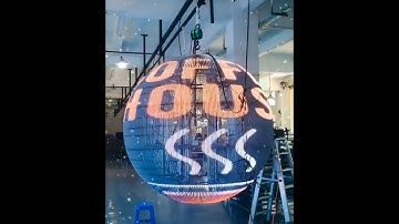 Transparent Sphere LED Ball Display Screen - much closer to the vastness of space ！