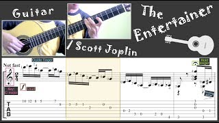 The Entertainer / Scott Joplin (Guitar) [Notation + TAB] chords