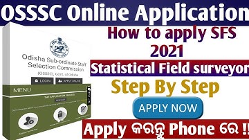 How to apply Statistical Field surveyor 2021 // Apply sfs in your Phone // step By Step process