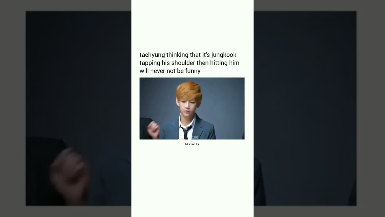 Remember that old video when jin was slapping at the back of tae but tae slapped jungkook 😂