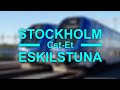 TRAIN DRIVER'S VIEW: Stockholm-Eskilstuna