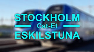 TRAIN DRIVER'S VIEW: Stockholm-Eskilstuna