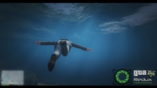 GTA V REDUX - ESCAPING THE COPS UNDERWATER!!!?!?!?