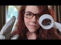 ASMR  - Medical Roleplay - Ear, Nose, Eye and Face Exam - Gloves, Face Touching, Measuring