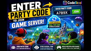 Build Multiplayer with Cloud Variables | Enter Party Code to Join Game Server 🎮