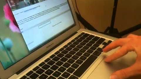 Apple Macbook Air with Lion OS (Hand Gestures using the Tra