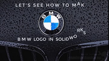 SOLIDWORKS TUTORIAL BMW LOGO