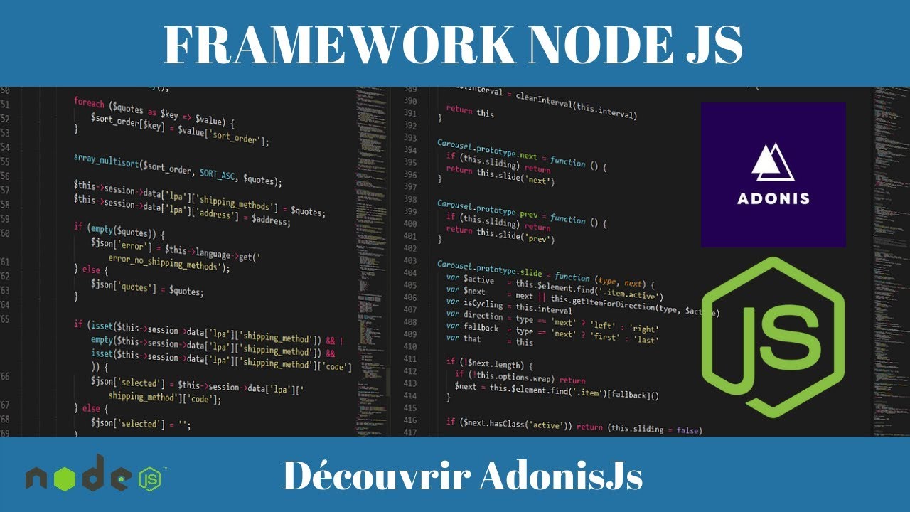 Adonis JS : présentation d'un framework pour Node JS - YouTube