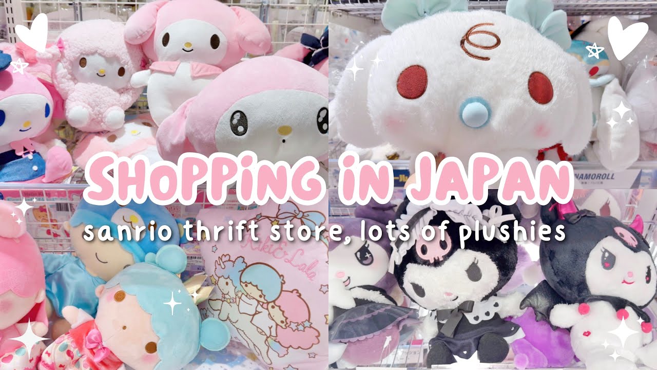 Японский видеоблог 🛒🎀 комиссионный магазин Sanrio, плюшевые игрушки, рулет с корицей, моя мелодия...