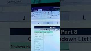 Part 8 Create Dropdown List in Excel | Excel Tips #ytshorts #excel #photography #exceltips #love